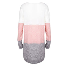 Knitted colour panel jumper