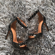 Bauble upper back zip high sandals