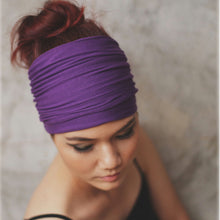 Wide sports headband