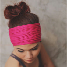Wide sports headband