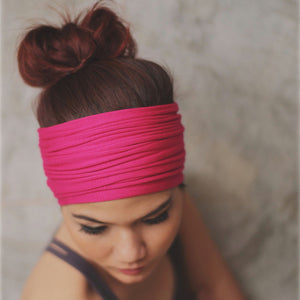 Wide sports headband