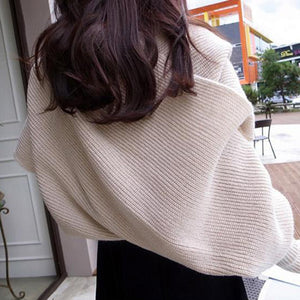 Lightweight knitted wrap jumper