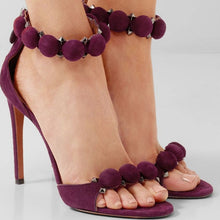 Bauble upper back zip high sandals