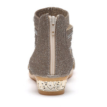 Embellished low wedge sandal