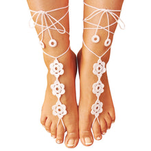 Crochet foot adornment