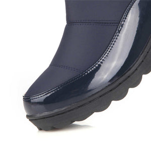 Long quilted flat boot