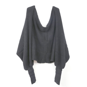 Lightweight knitted wrap jumper