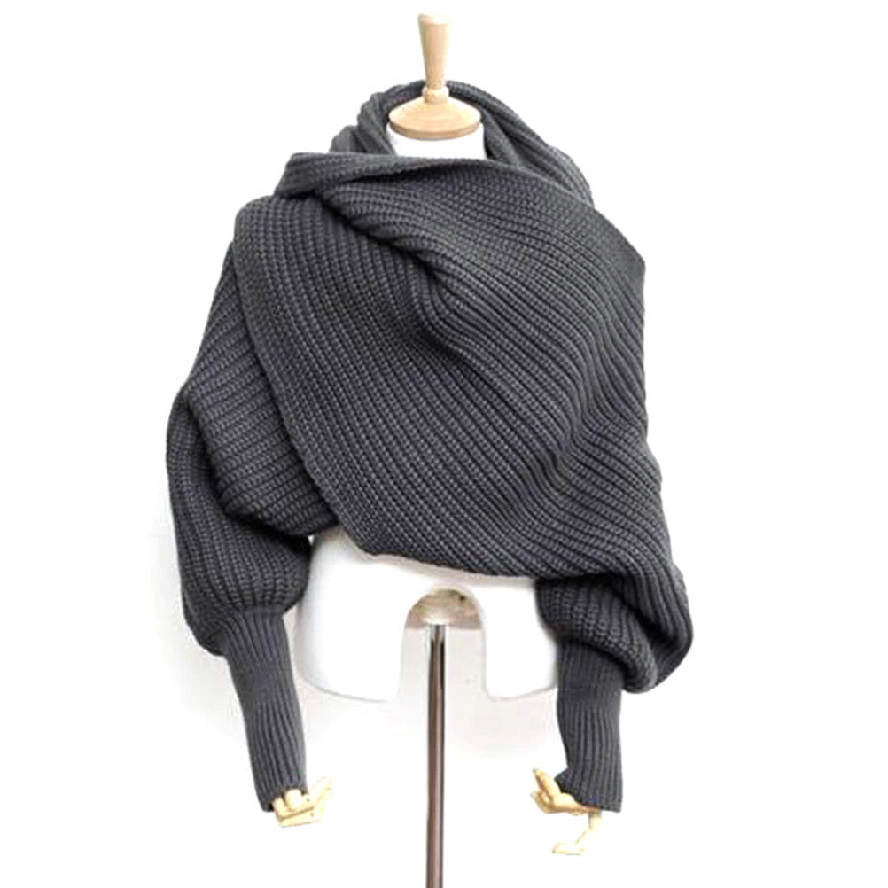 Lightweight knitted wrap jumper