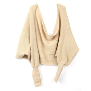 Lightweight knitted wrap jumper