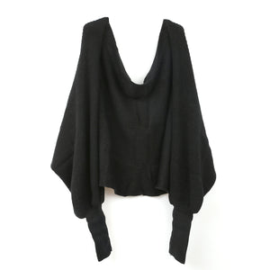 Lightweight knitted wrap jumper