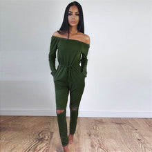 Bardot slash knee jumpsuit