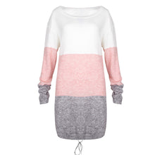 Knitted colour panel jumper